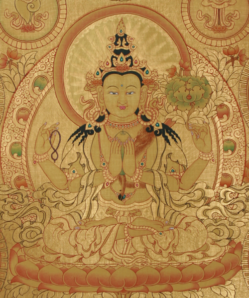 buddhist painting graphic